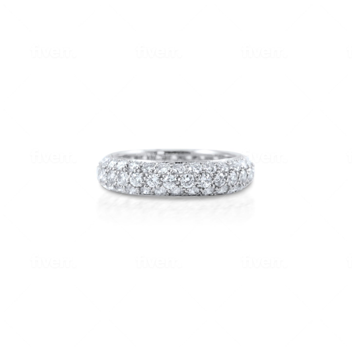 Pave Ring - 18K Gold with 2.5ct Diamonds