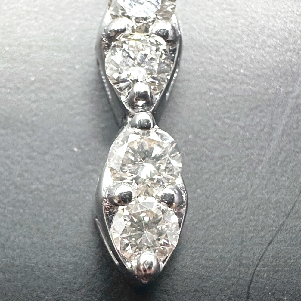 Diamond Halo Center Bracelet - 14K Gold with 2.20ct Diamonds, 7"