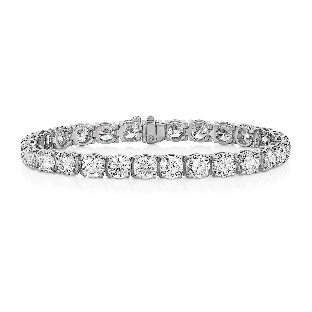 Tennis Bracelet - 18K White Gold with Diamonds