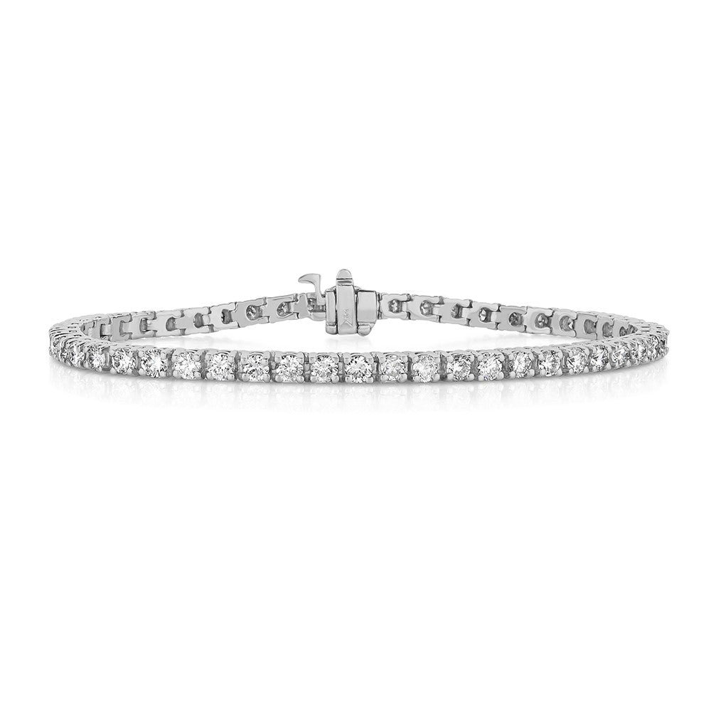 Tennis Bracelet - 14K White Gold with Diamonds, 7 inches | TJA