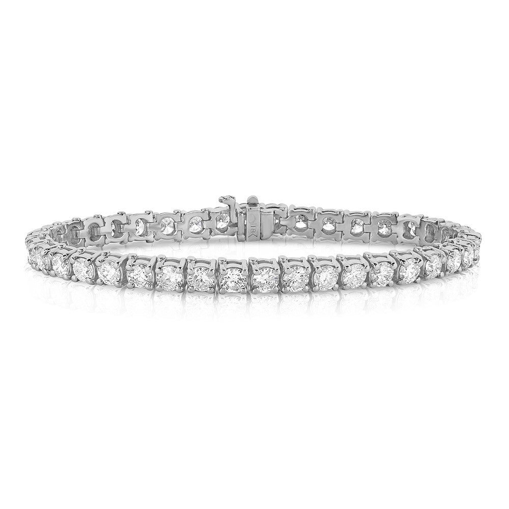 Tennis Bracelet - 18K White Gold with Diamonds