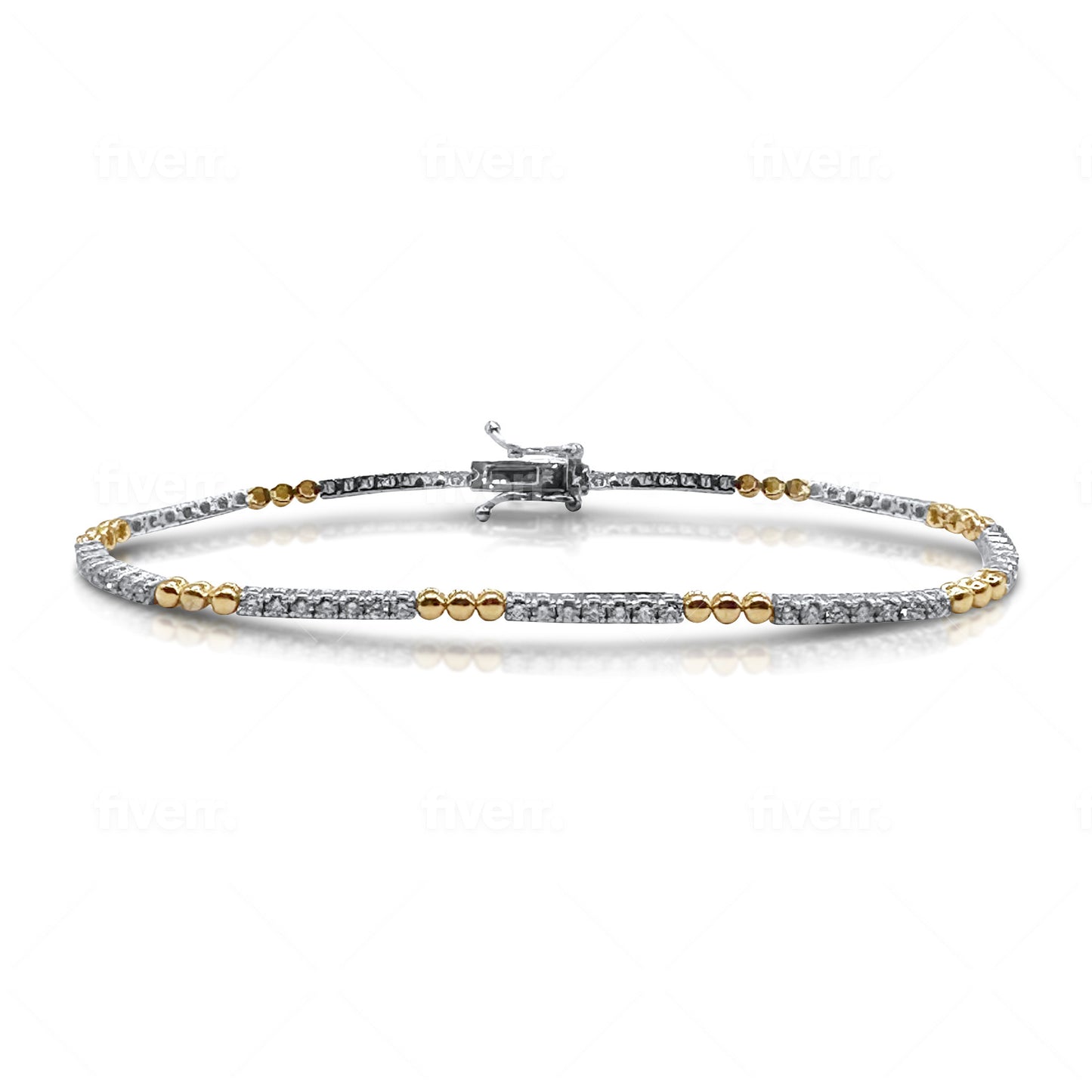 Ball Bracelet - 14k Gold with 1.50ct Diamonds