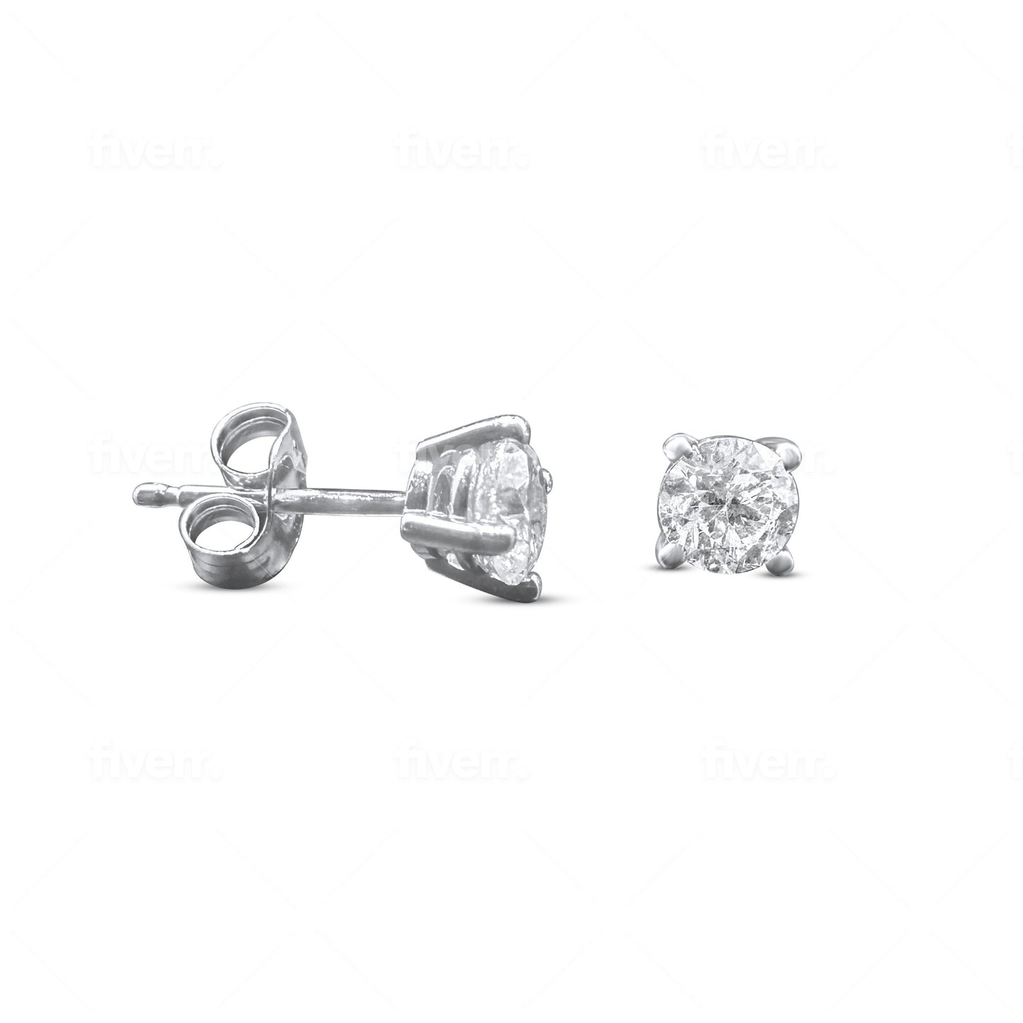 Diamond Studs - 14K Gold with Diamonds