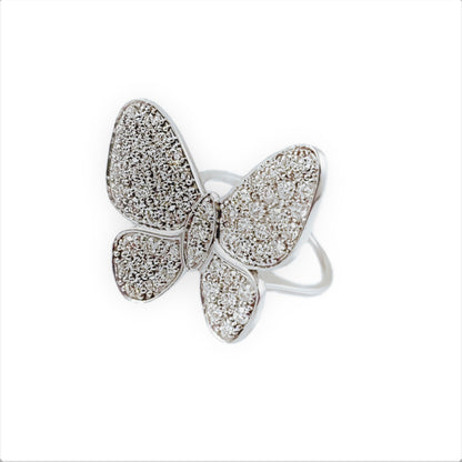 Butterfly Ring by The Jewelry Addict - 14K White Gold with Diamond Butterfly