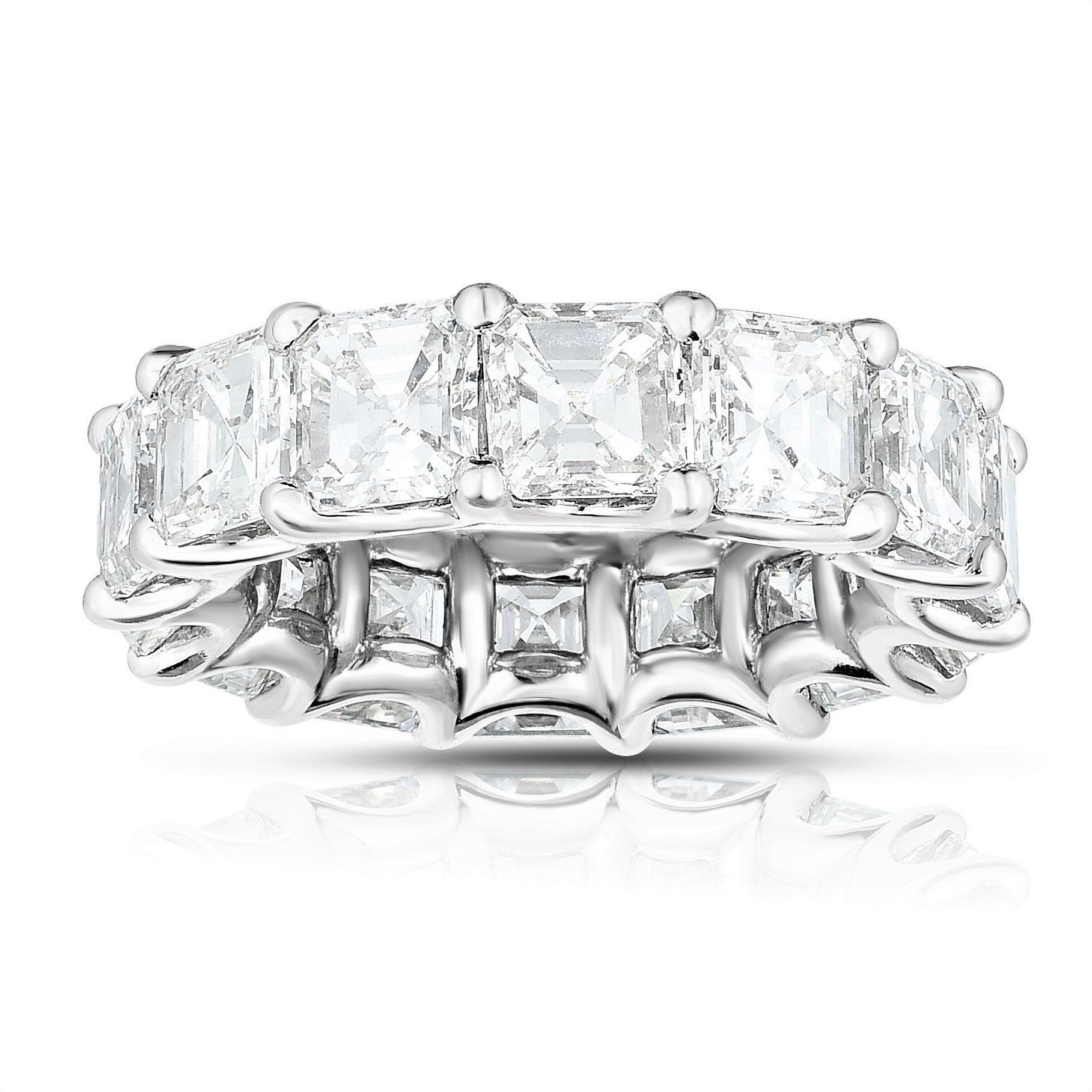 Asher Cut Eternity Ring - Platinum & Diamond Band created by The Jewelry Addict