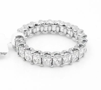 The Jewelry Addict | Radiant Cut Eternity Rings - Diamond in Platinum