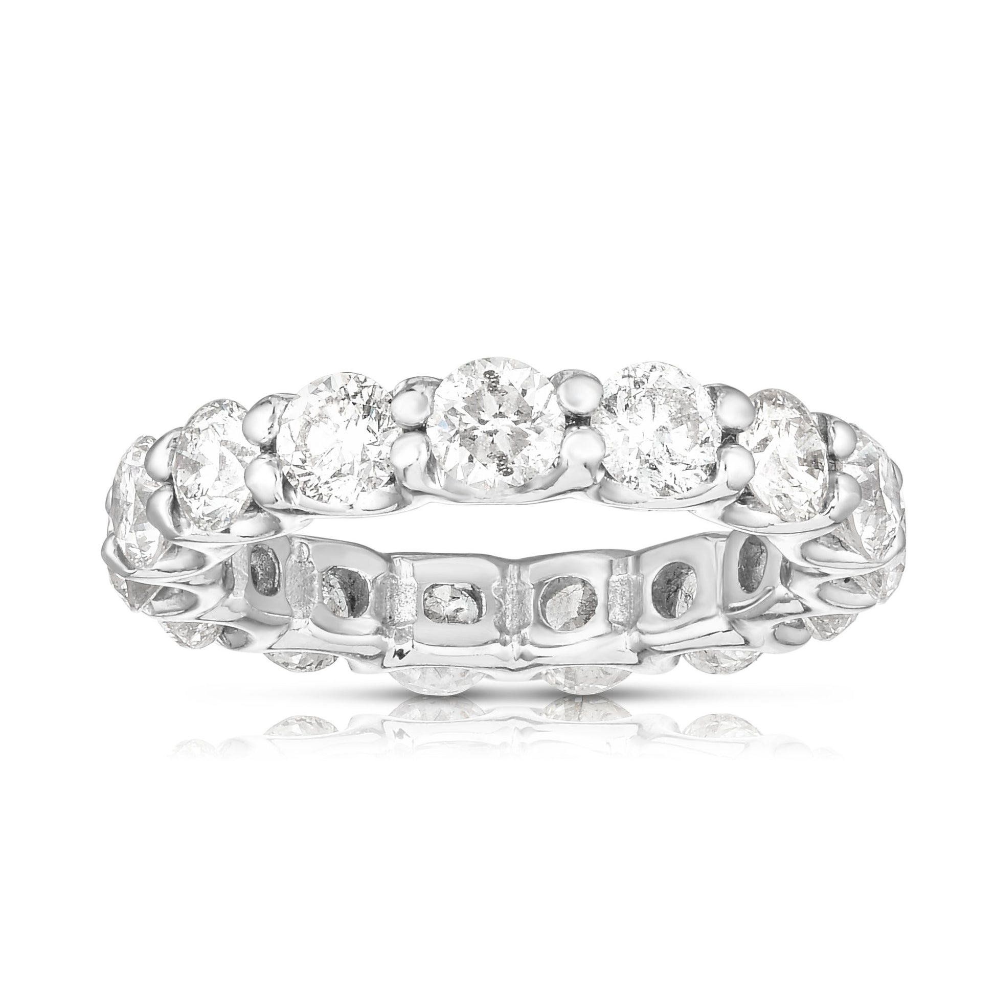 Round Shape Eternity Rings - Diamonds in Platinum 