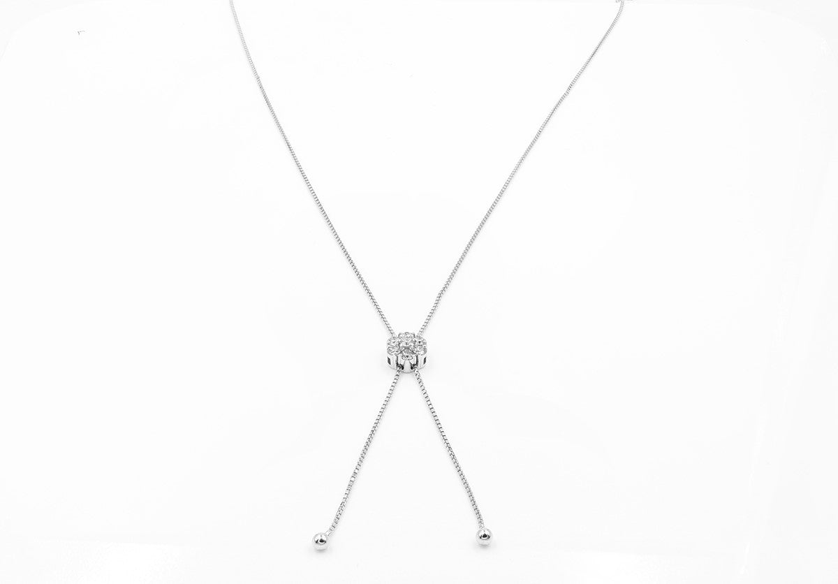 Cluster Slider Necklace | The Jewelry Addict