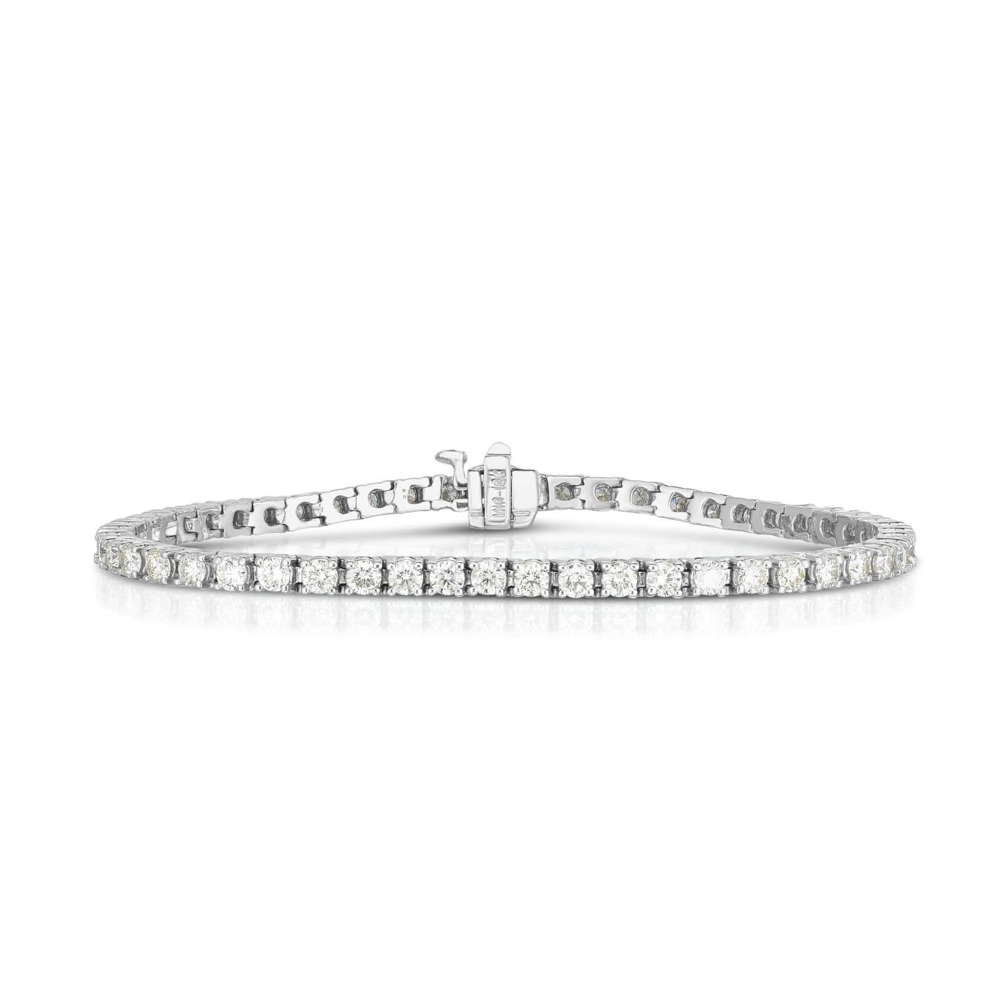 Tennis Bracelet - 18K White Gold with Diamonds | TJA