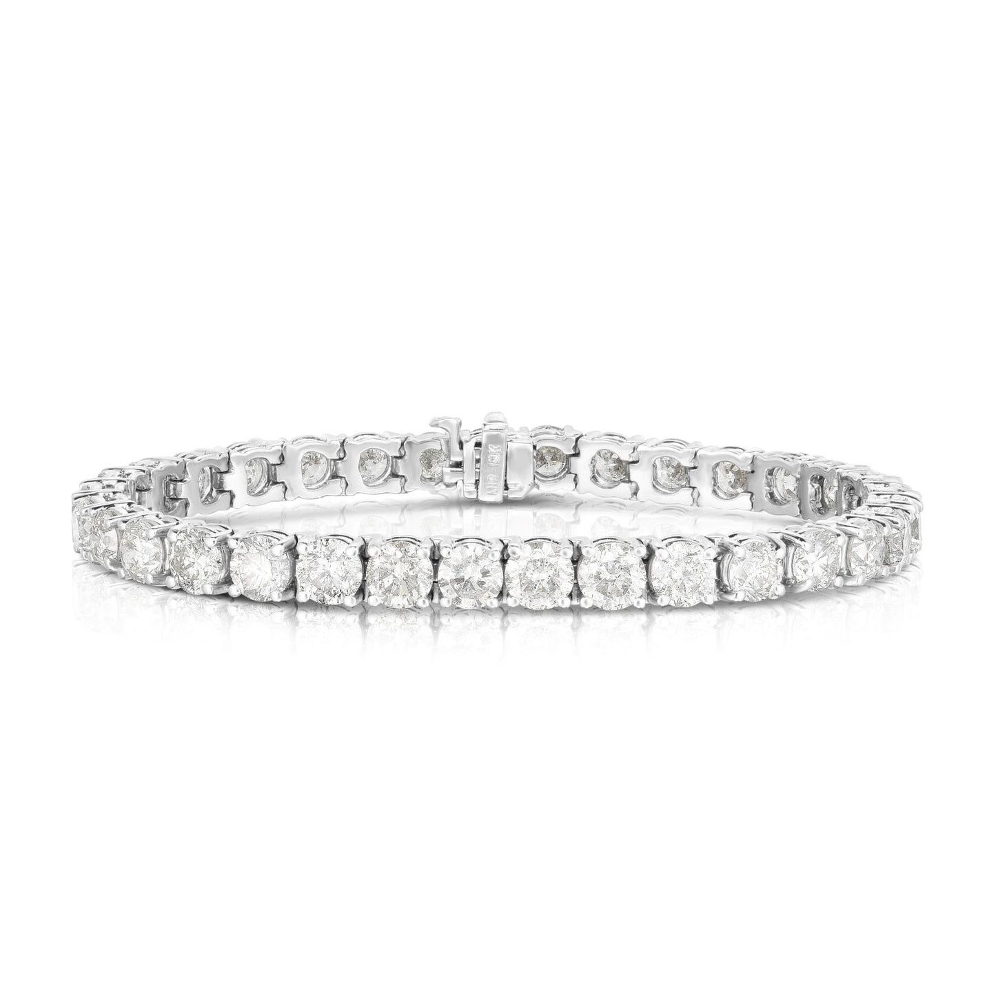 Tennis Bracelet - 18K White Gold with Diamonds